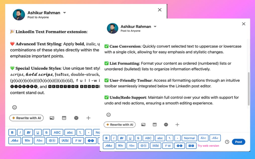 Graphic Sparks Free Linkedin Text Formatter Tools: Boost Your Profile ...